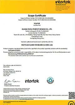 Fi&egrave;rement certifi&eacute; membre de la norme RJC (Recycled Claim Standard).