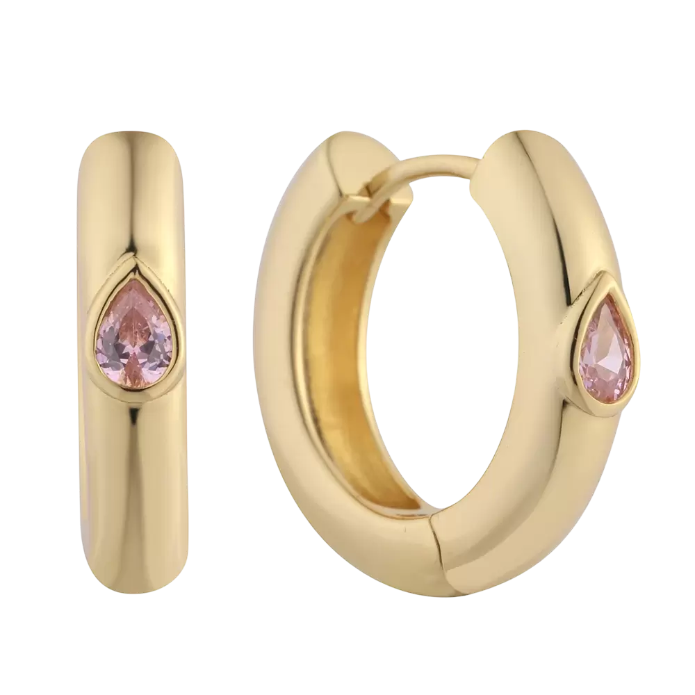 Boucles d'oreilles en argent sterling 925 et zirconiums cubiques E07750