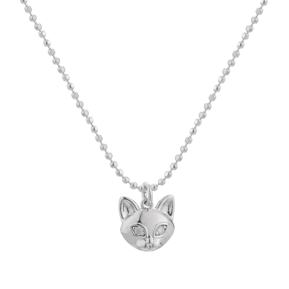 Collier chat en argent sterling 925 N03627