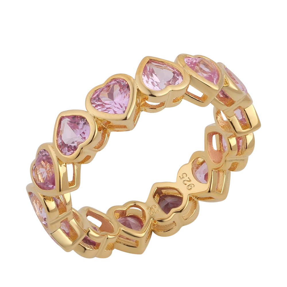 Bague en argent sterling 925 et zirconiums cubiques R03230