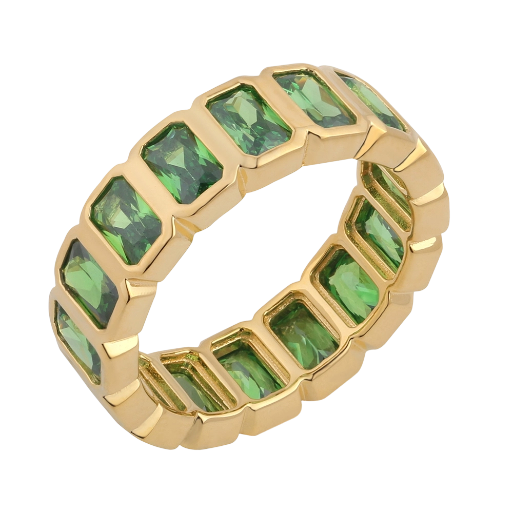 Bague en argent sterling 925 et zirconiums cubiques R03939